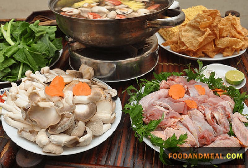 Chicken Mushroom Hot Pot 