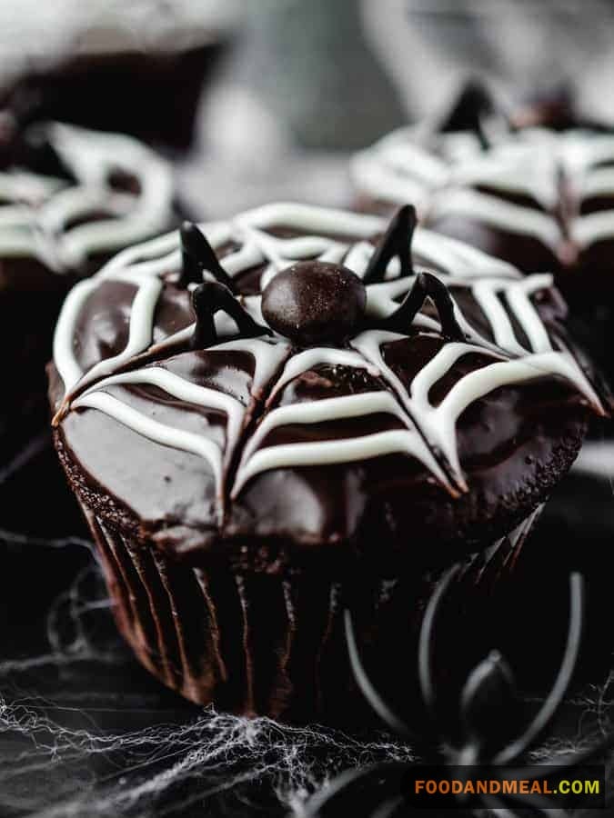 Spider Web Cupcake Topping