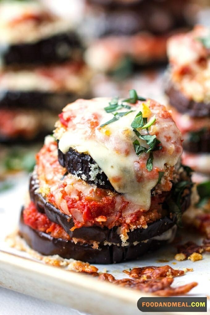 Eggplant Parmesan Stacks 