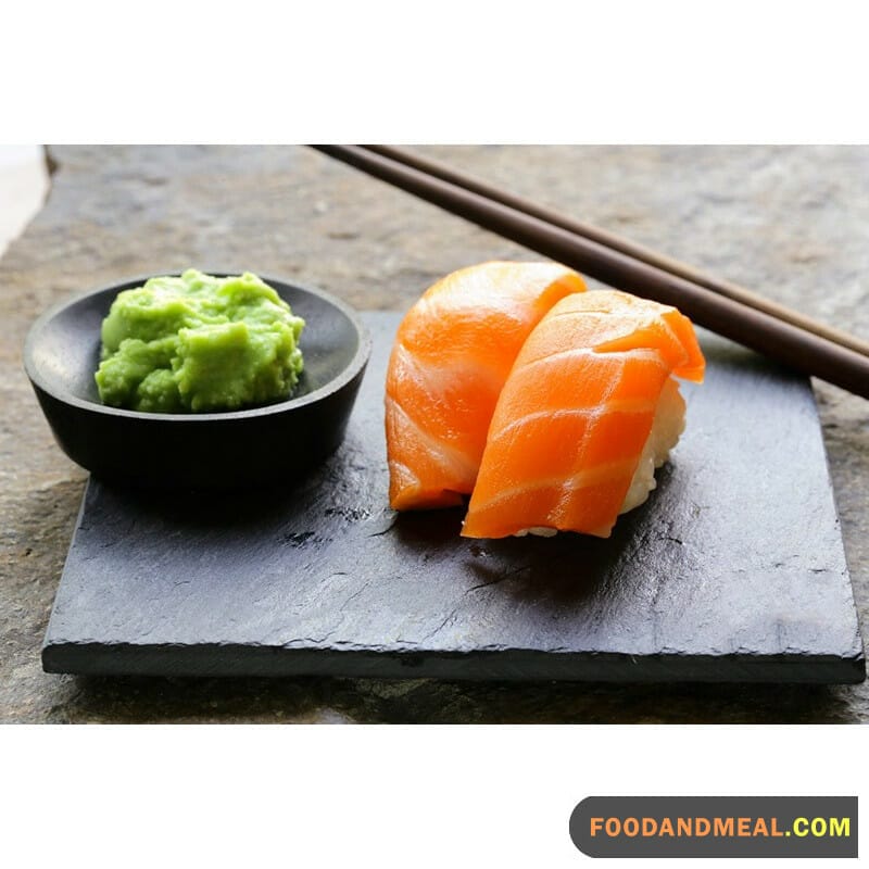 Savoring Sushi With A Homemade Wasabi Kick.
