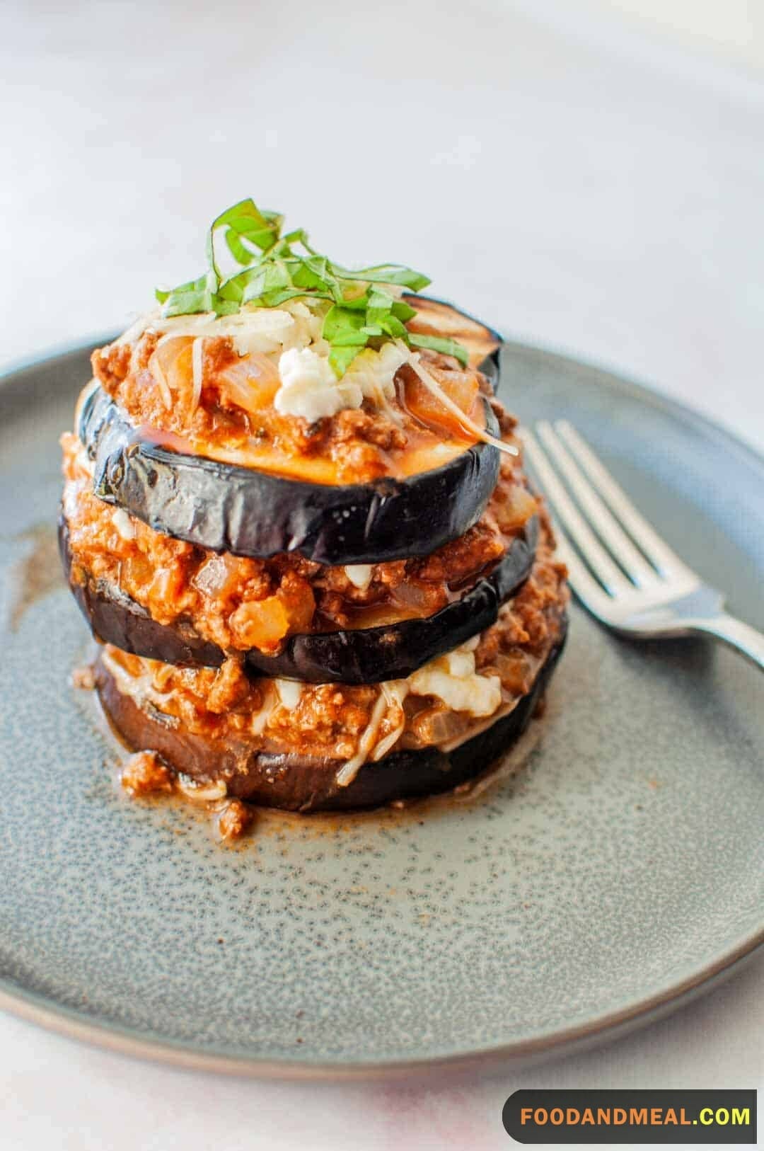 Eggplant Parmesan Stacks.