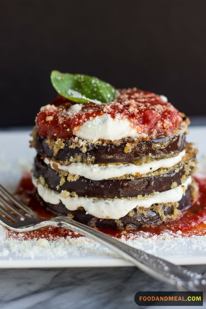 Eggplant Parmesan Stacks