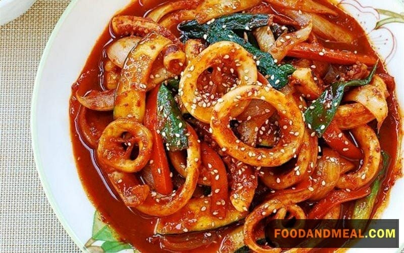 Spicy Squid With Vegetables