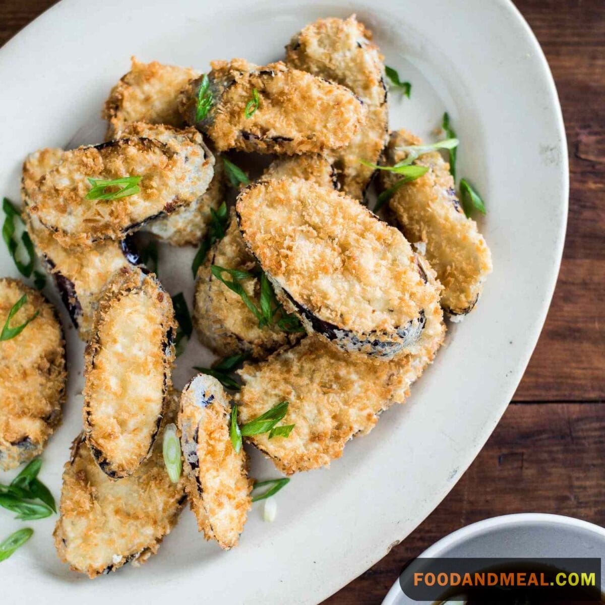 Fried Eggplant in Tempura Sauce