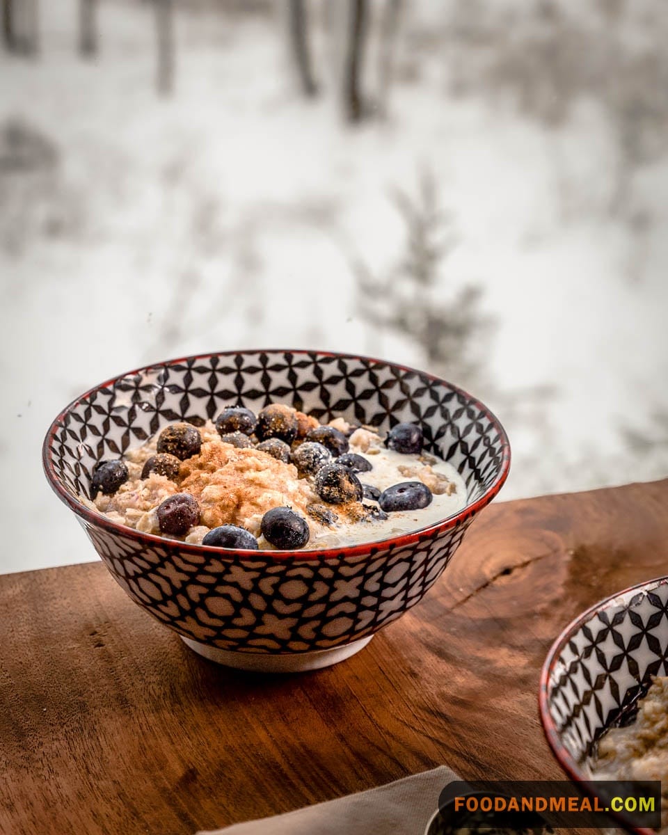 Blueberries Vanilla Oats