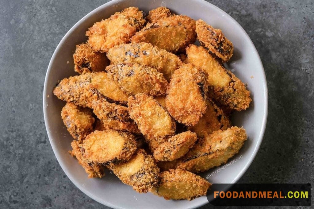 Fried Eggplant In Tempura Sauce