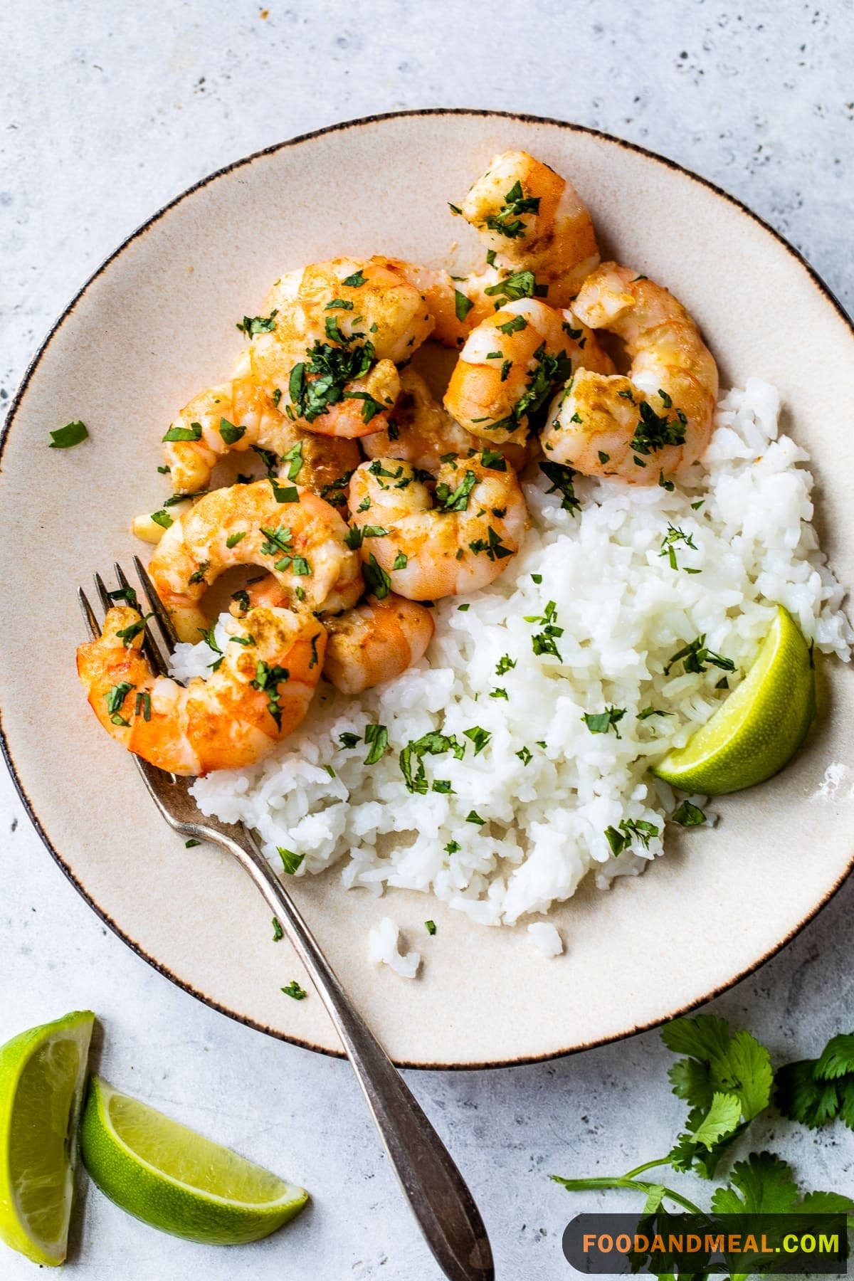 Coriander Spiced Lime Shrimp