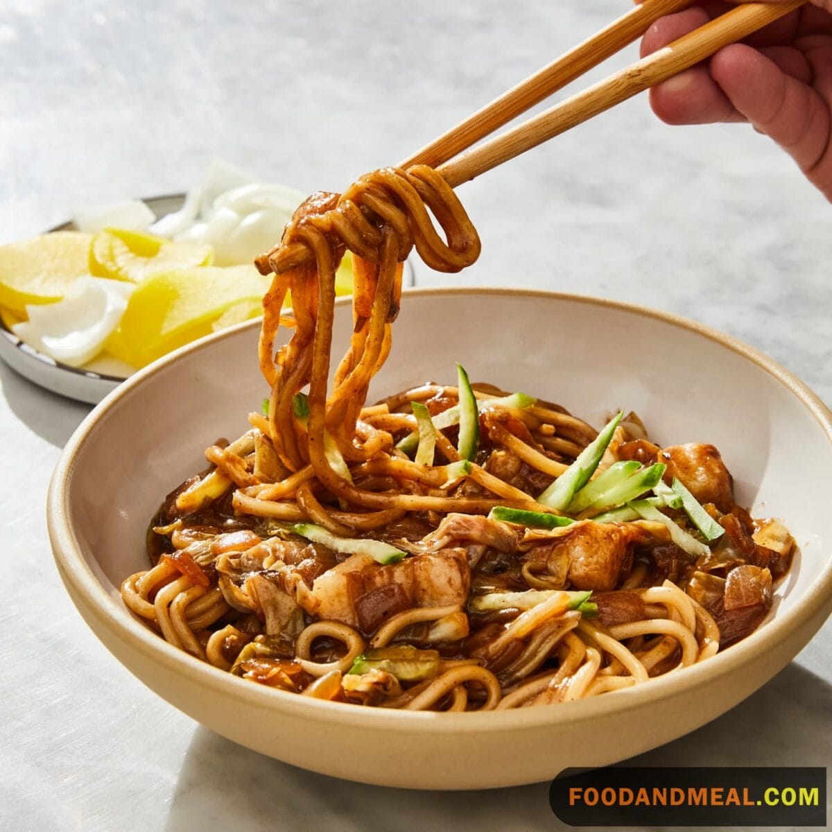 Chinese Style Noodles Smothered