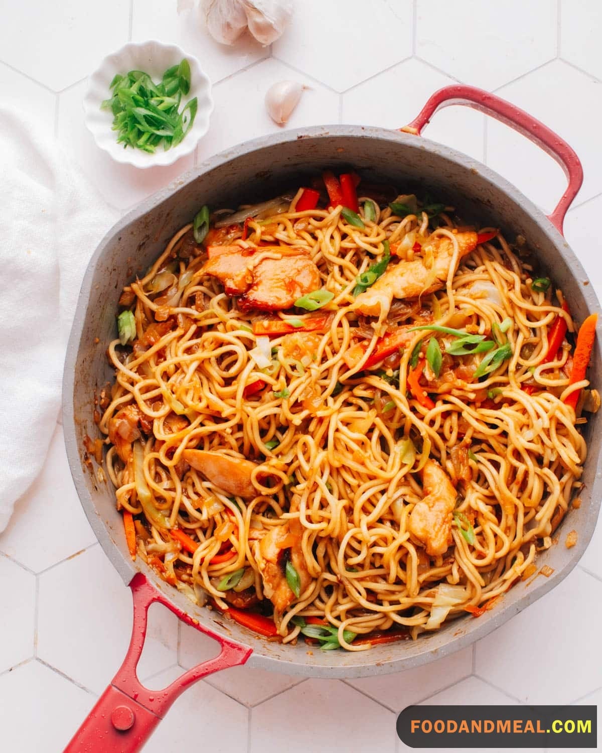 Chinese Style Noodles Smothered