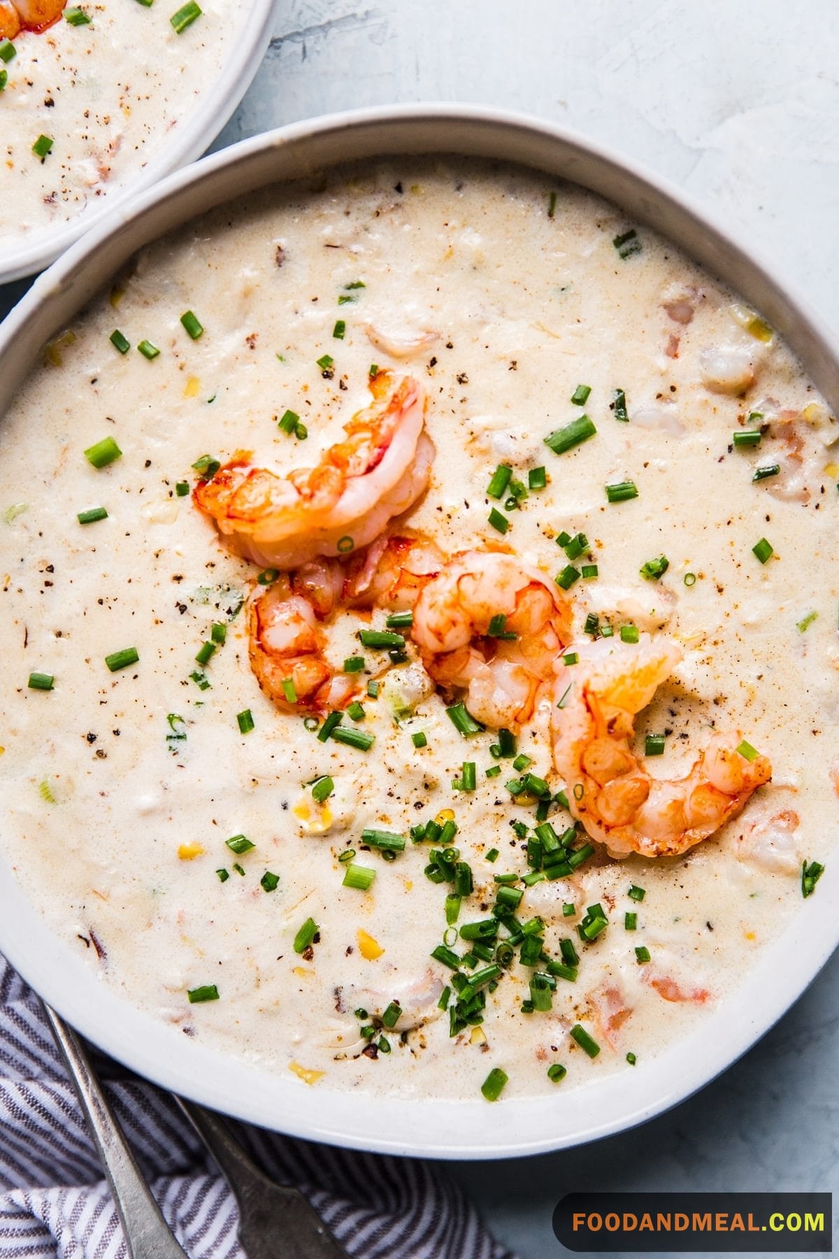 Shrimp Bisque With Some Shrimp Toast