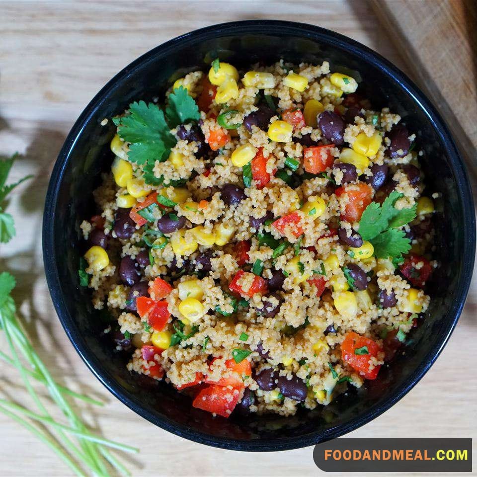 Couscous And Black Bean Bowl