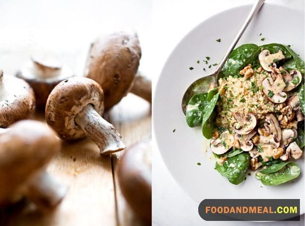 Mushroom Parsley and Lime Salad.