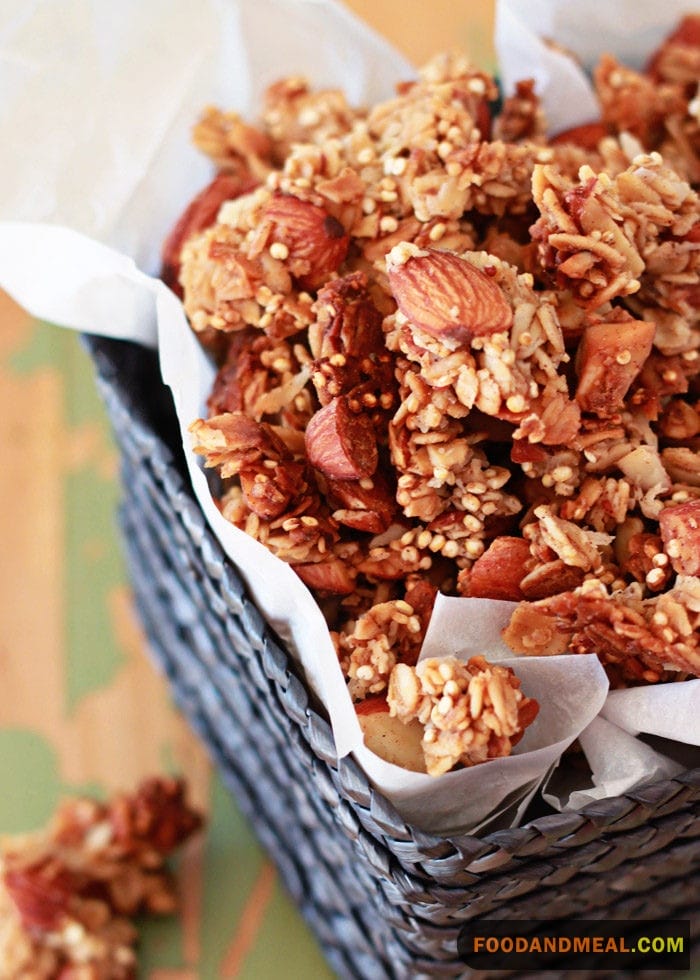 Almond Honey Quinoa Granola 