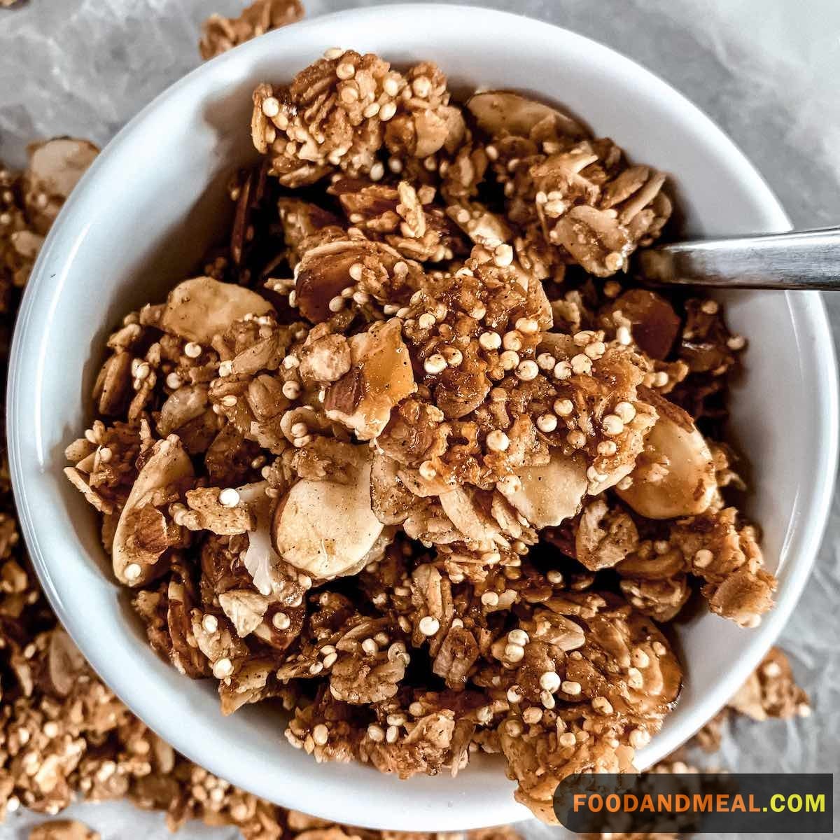 Almond Honey Quinoa Granola