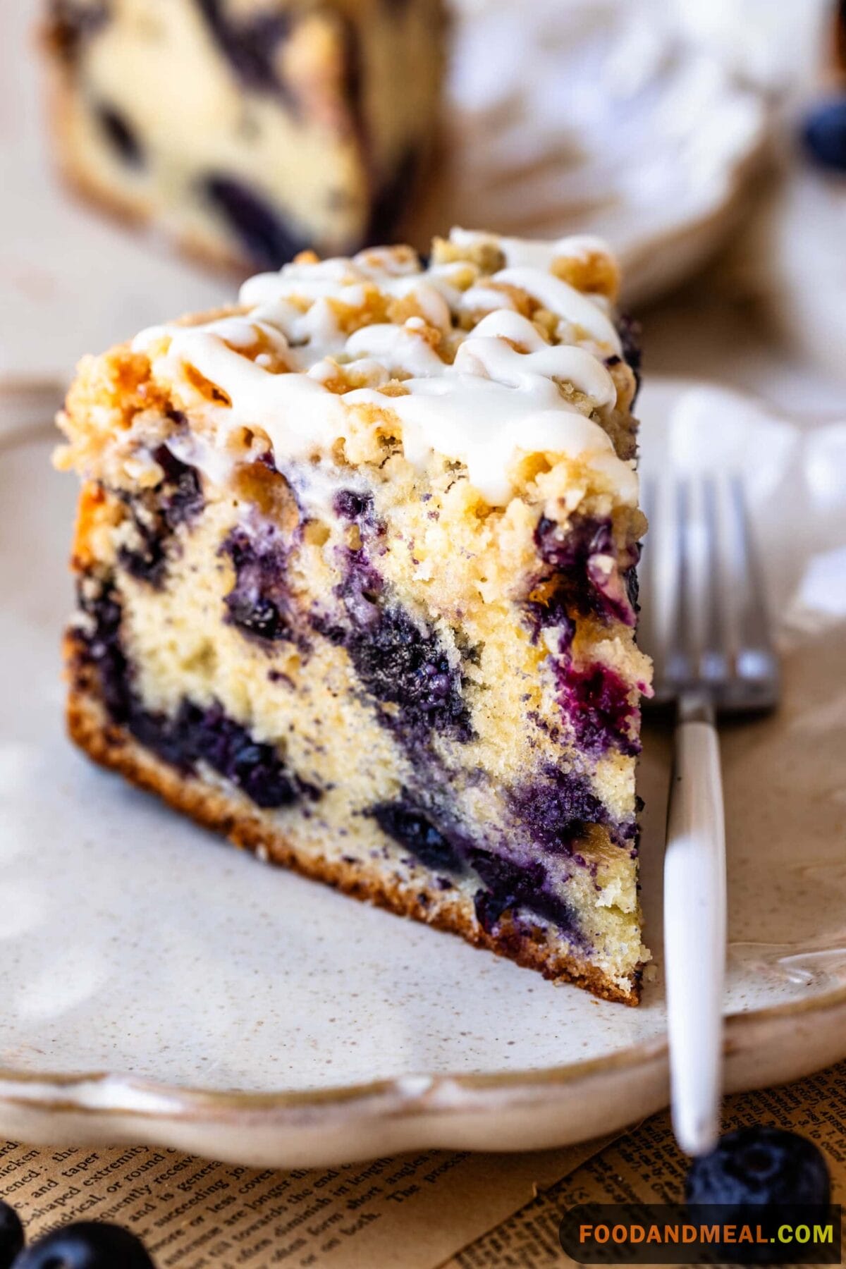 Blueberry Sour Cream Coffee Cake 