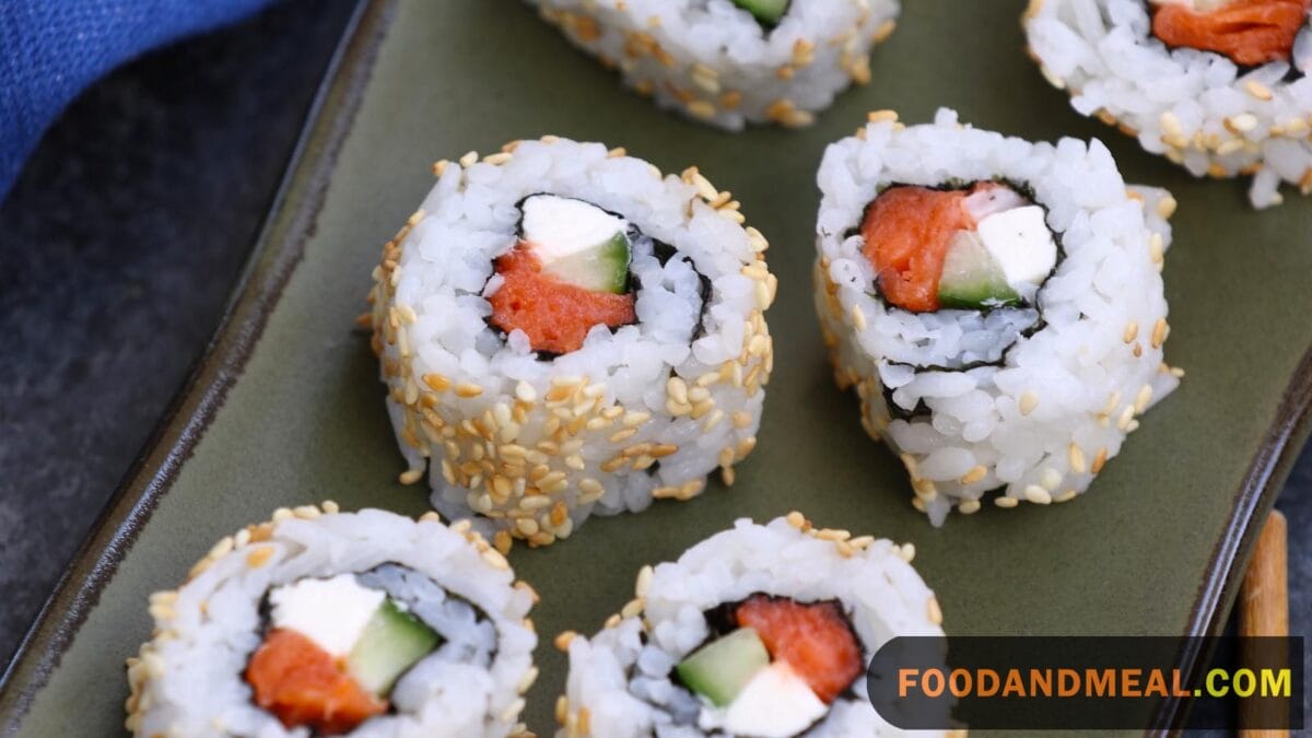 Experience the art of Smoked Salmon Philly Roll Sushi Recipe