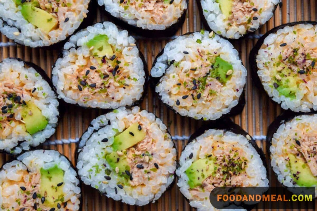 easy-to-make spicy tuna dragon roll