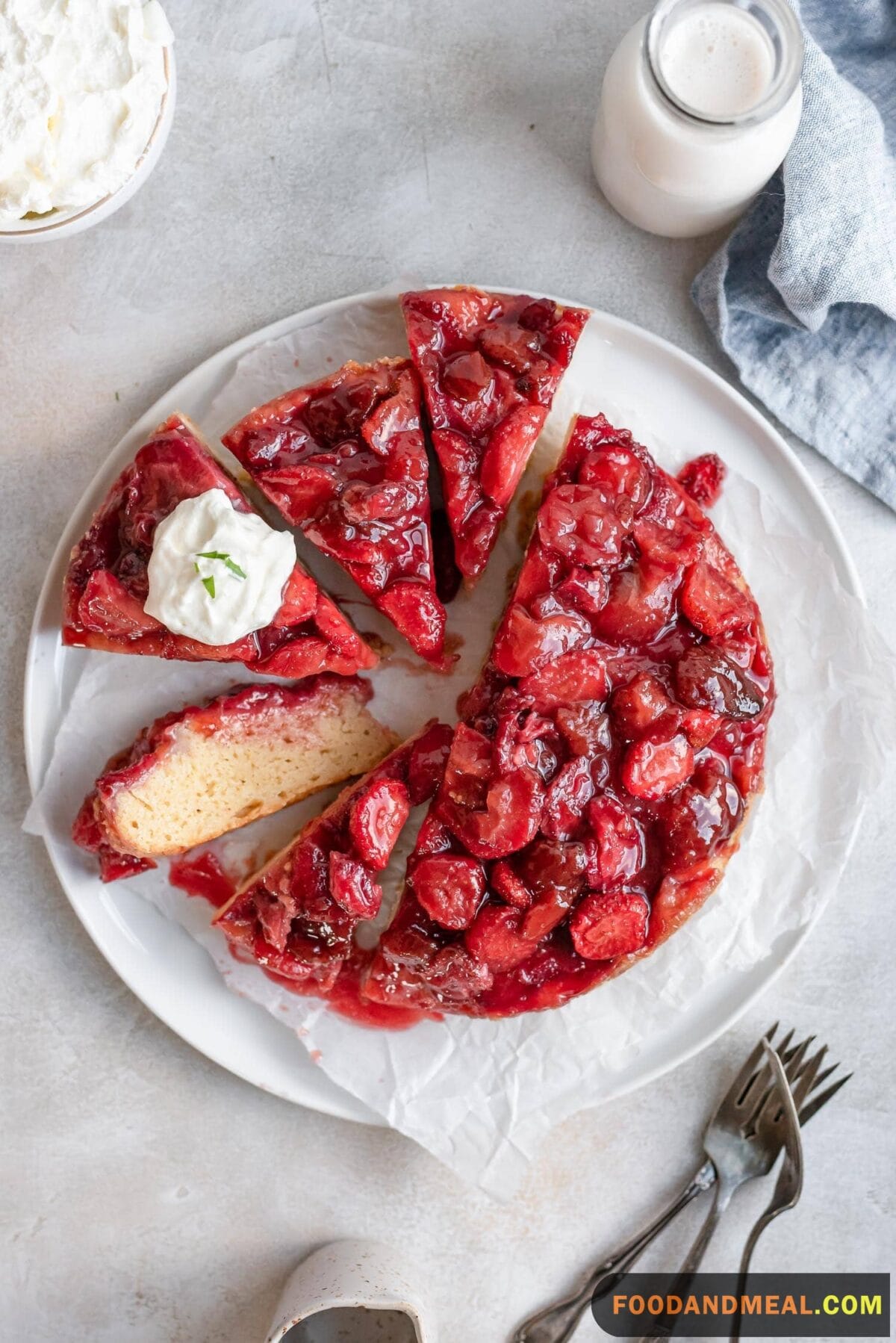 Strawberry Upside Down Cake