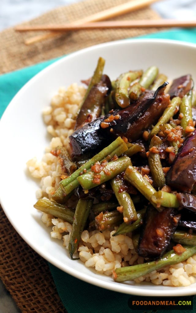 Eggplant and Green Beans