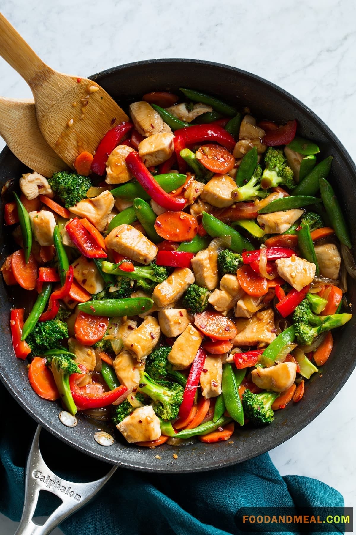 Chicken &Amp; Pepper Stir Fry In Oyster Sauce