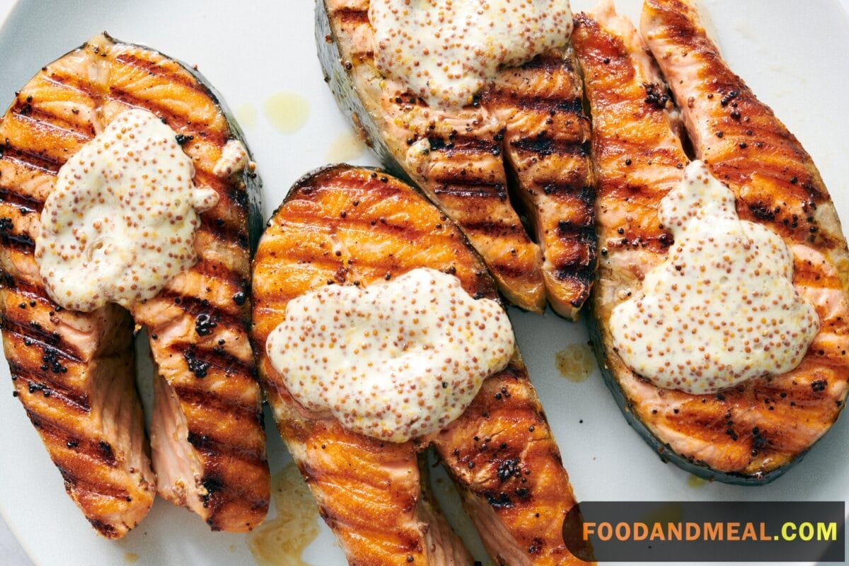 Barbecued Salmon Steak