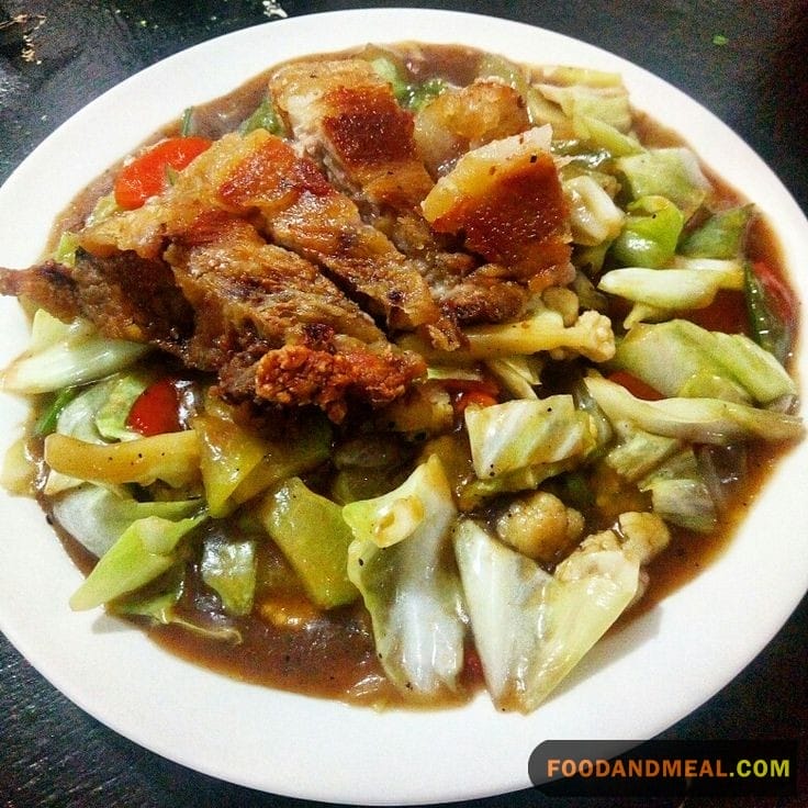 Philippine Cuisine Baguio City Lechon Chop Suey 3