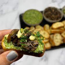 The Indoor Grill Magic: Crafting The Baguette With Mushroom Pesto And Cheese 1