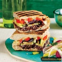 Grilled Panini With Vegetables: A Healthy Delight Cooked On An Indoor Grill 1