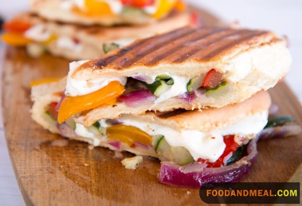Grilled Panini With Vegetables: A Healthy Delight Cooked On An Indoor Grill 3