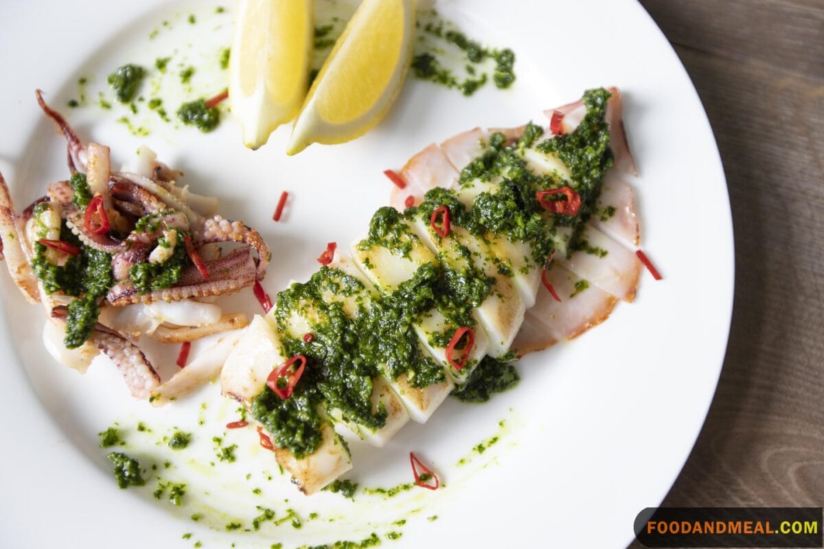 Grilled Parsley Calamari