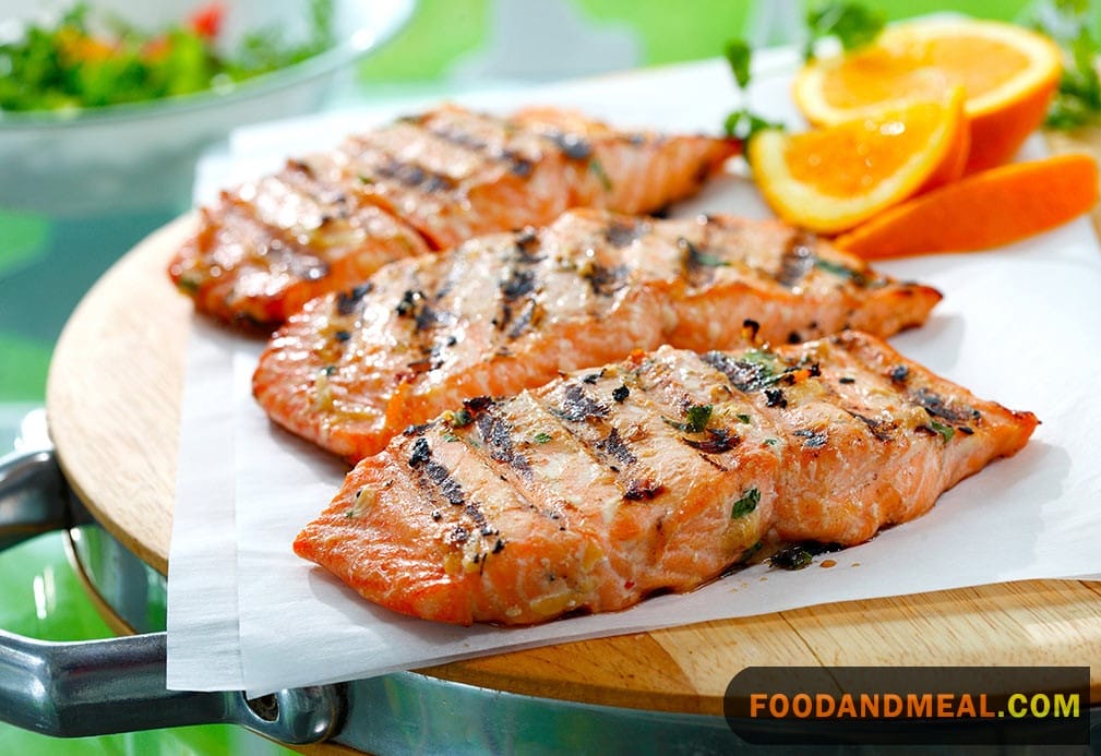 Grilled Salmon In Orange-Soy Marinade 