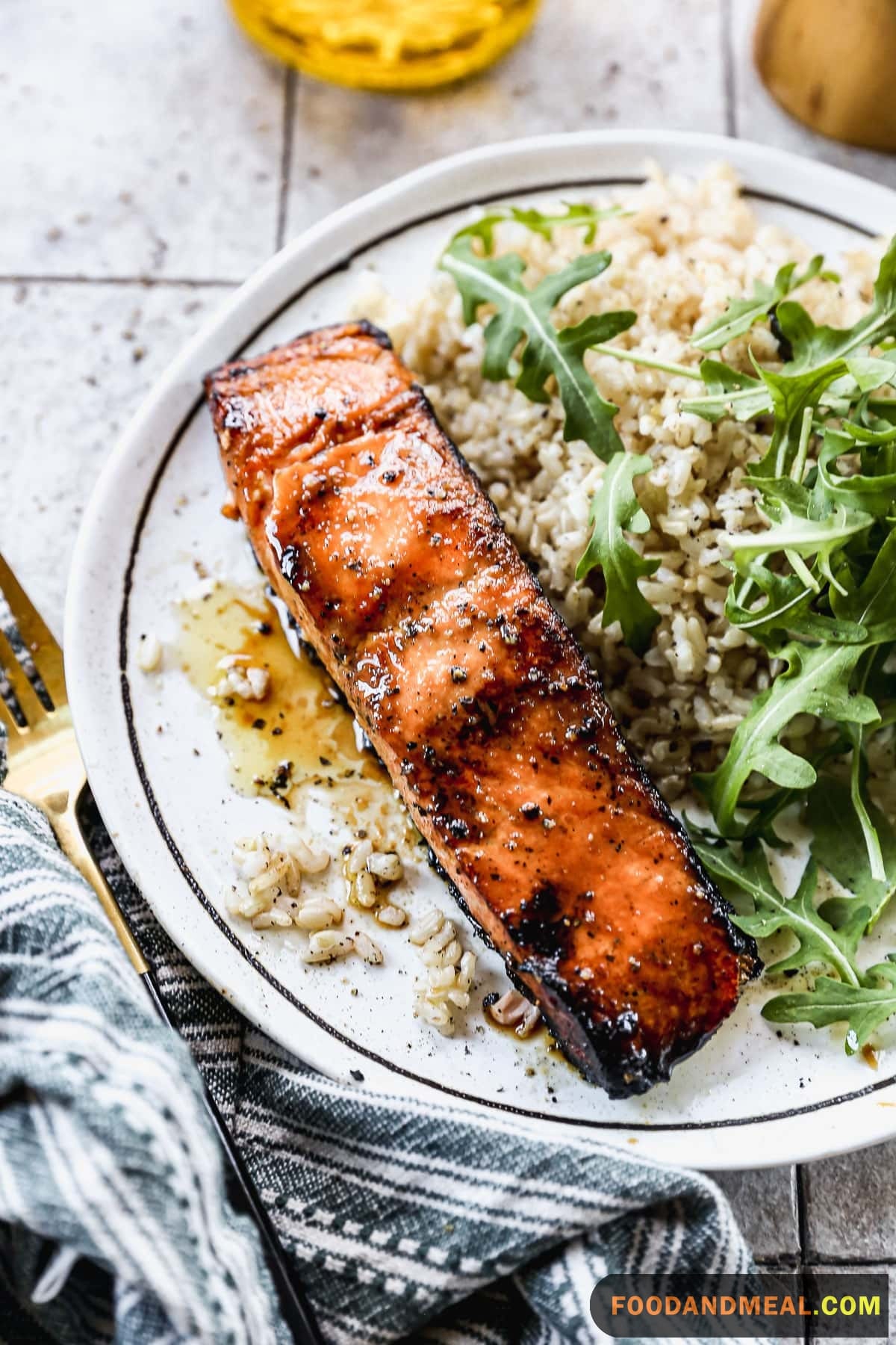 Grilled Salmon In Orange-Soy Marinade