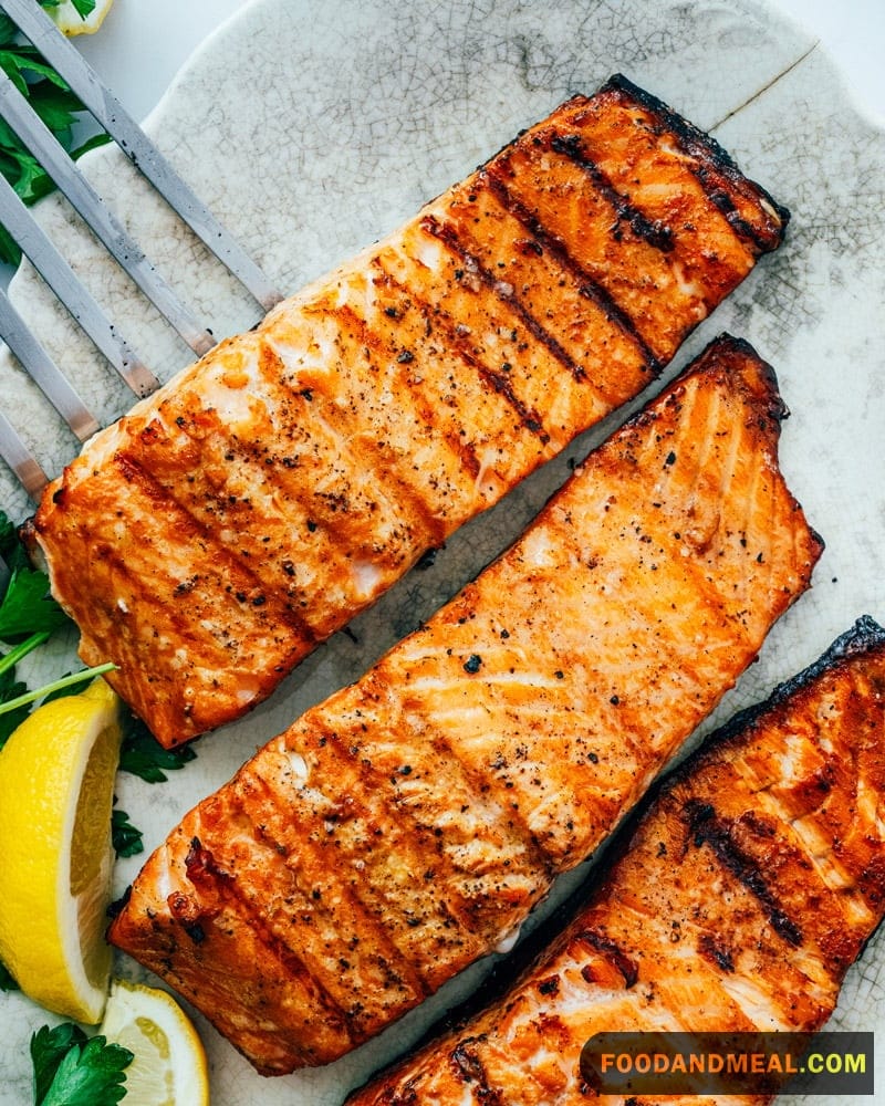 Grilled Salmon Peppers