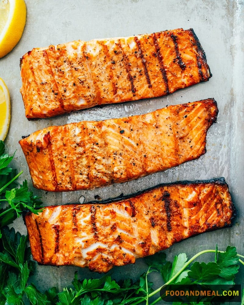 Grilled Salmon Peppers