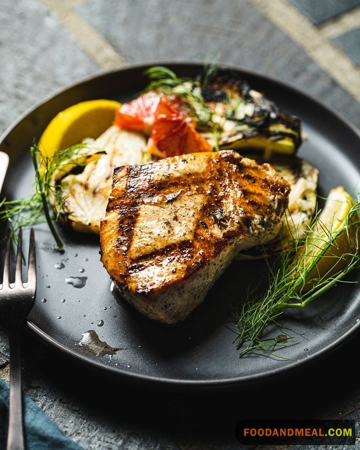 Swordfish Steak Grilled To Perfection On My Indoor Grill 1