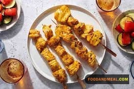 Monkfish skewers
