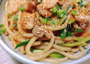 How to make Yaki Udon - Stir-Fried Thick White Noodles Recipes 145