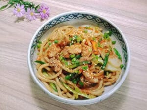 How To Make Yaki Udon - Stir-Fried Thick White Noodles Recipes 9